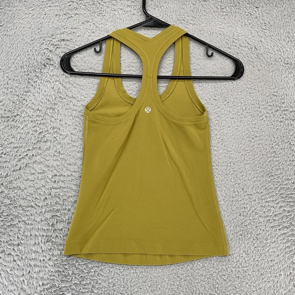 Lululemon‎ Tank Top Womens 0 Nulu Cool Racerback Yoga Workout Gym Race Length